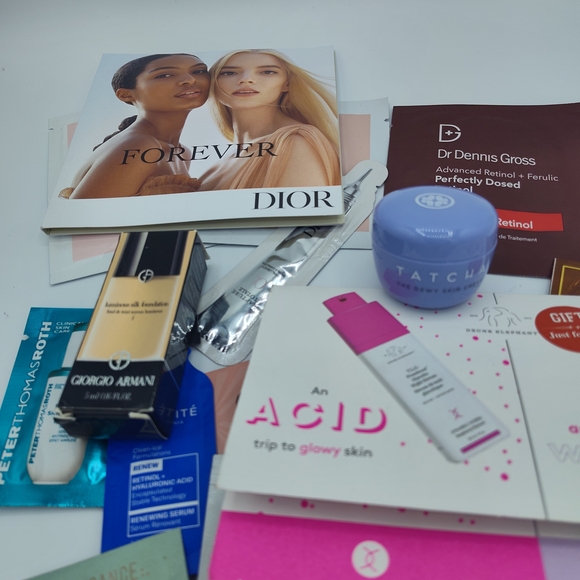 Luxury Beauty Skincare & Makeup Sample Bundle Dior Tatcha Dr Dennis Gross Armani - Picture 9 of 9